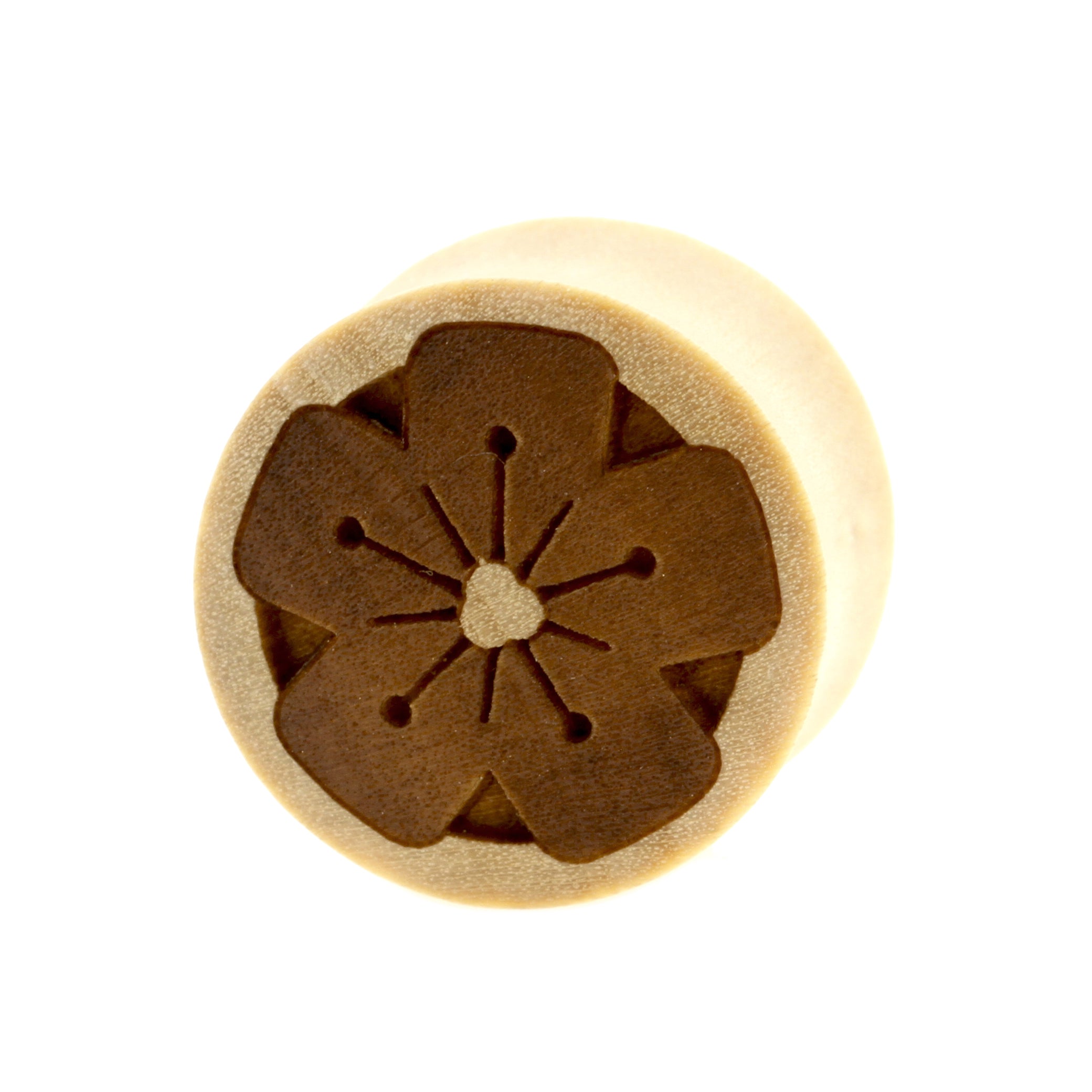 Wood Sakura Plugs - Crocodile Light Brown