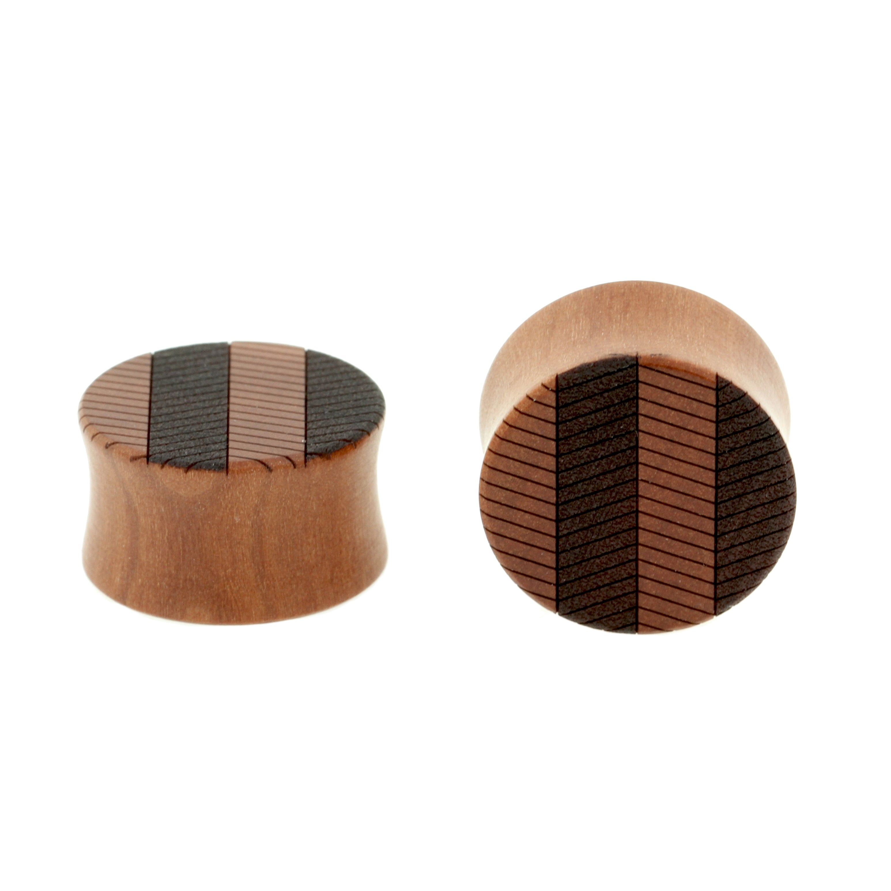 Houten Zig Zag Plugs - Sawo Houten Roodbruin