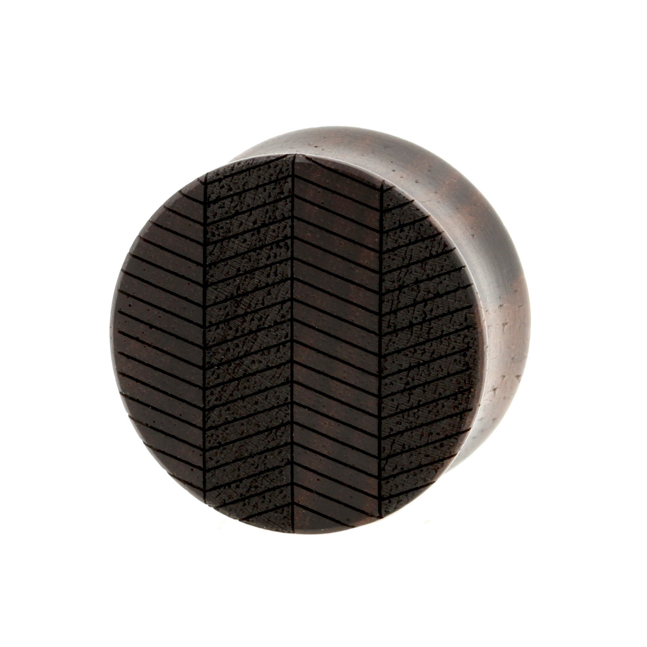 Houten Zig Zag Plugs - Sono Houten Donkerbruin