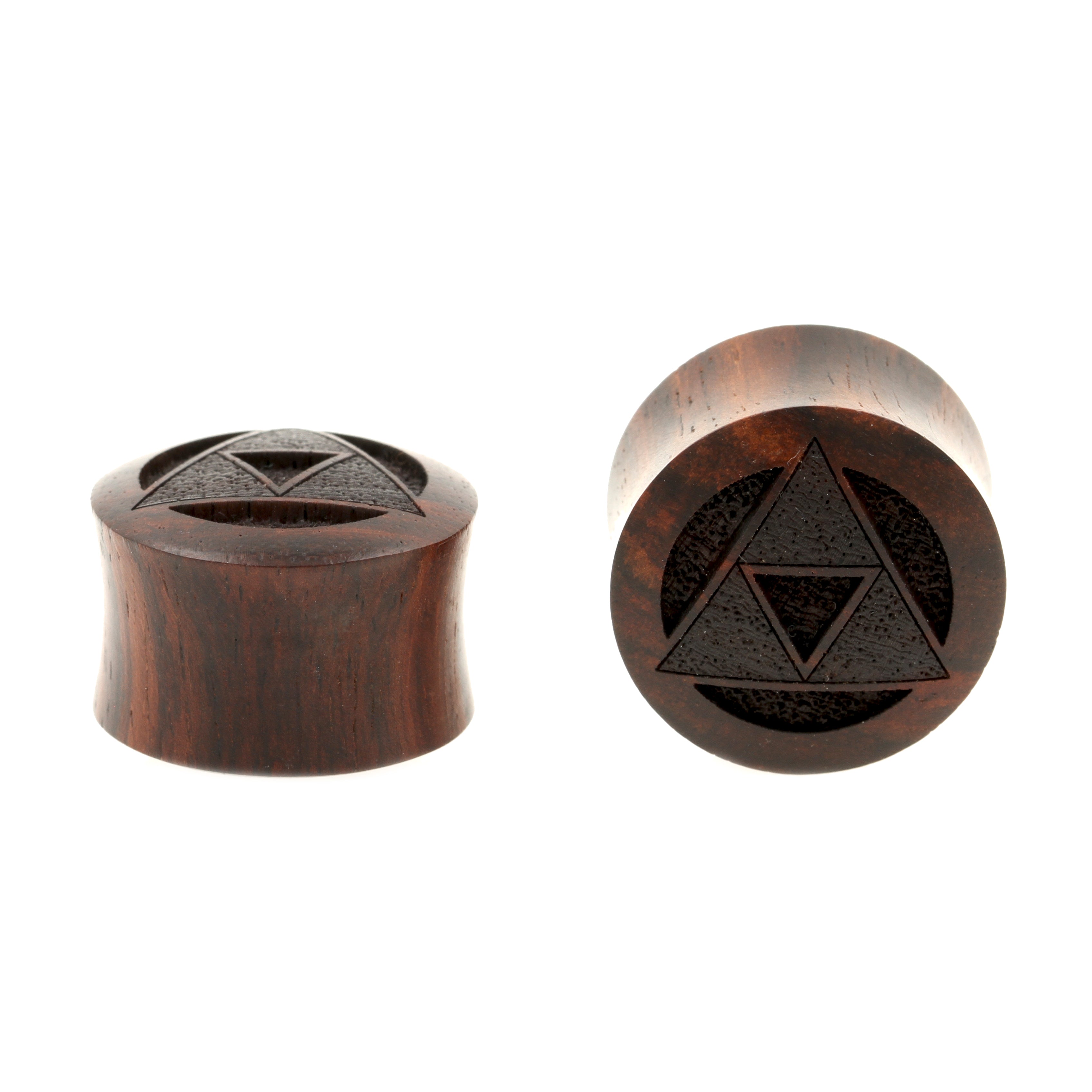 Houten Triforce Plugs  - Sono Houten Donkerbruin