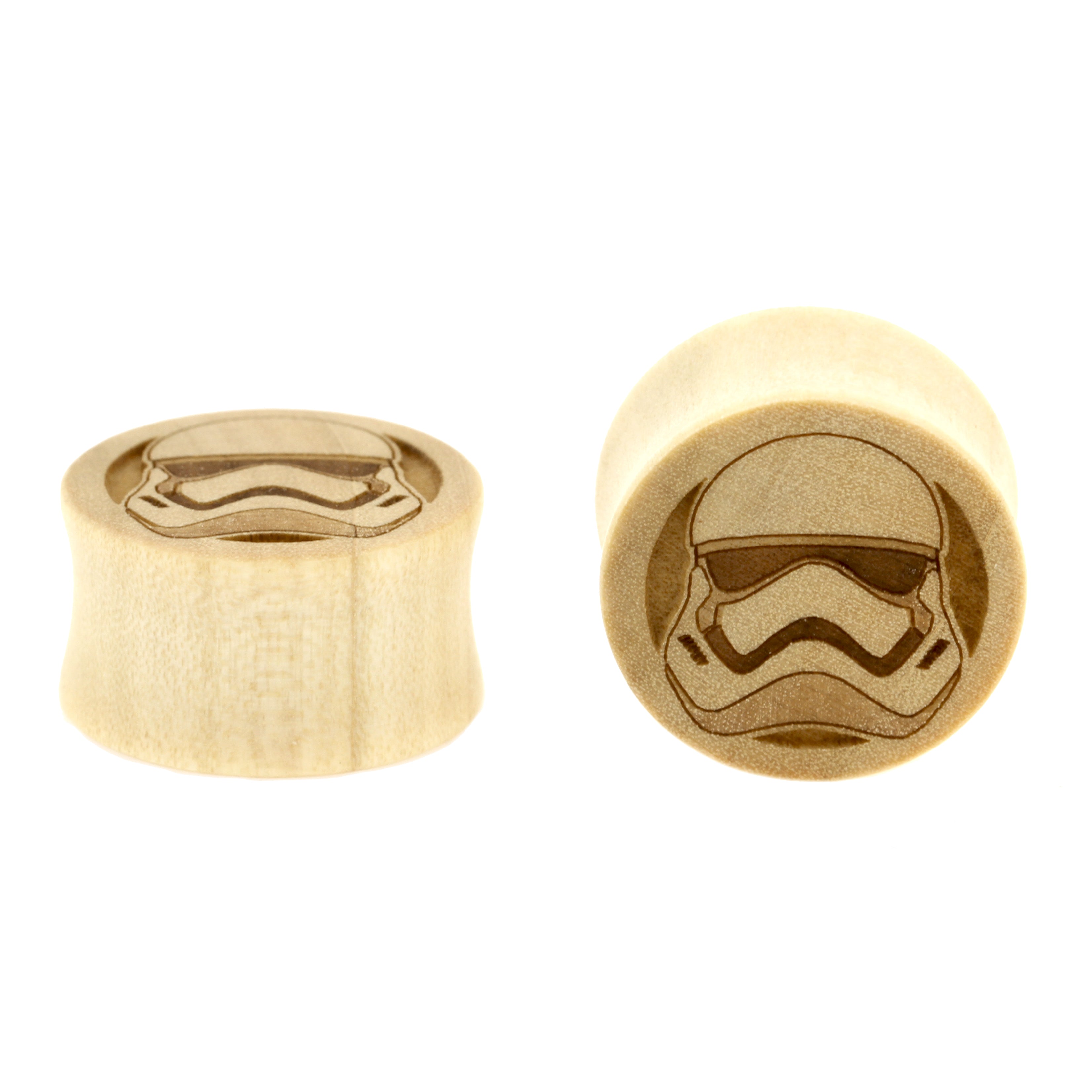 Houten Trooper Plugs  - Crocodile Houten Licht Bruin