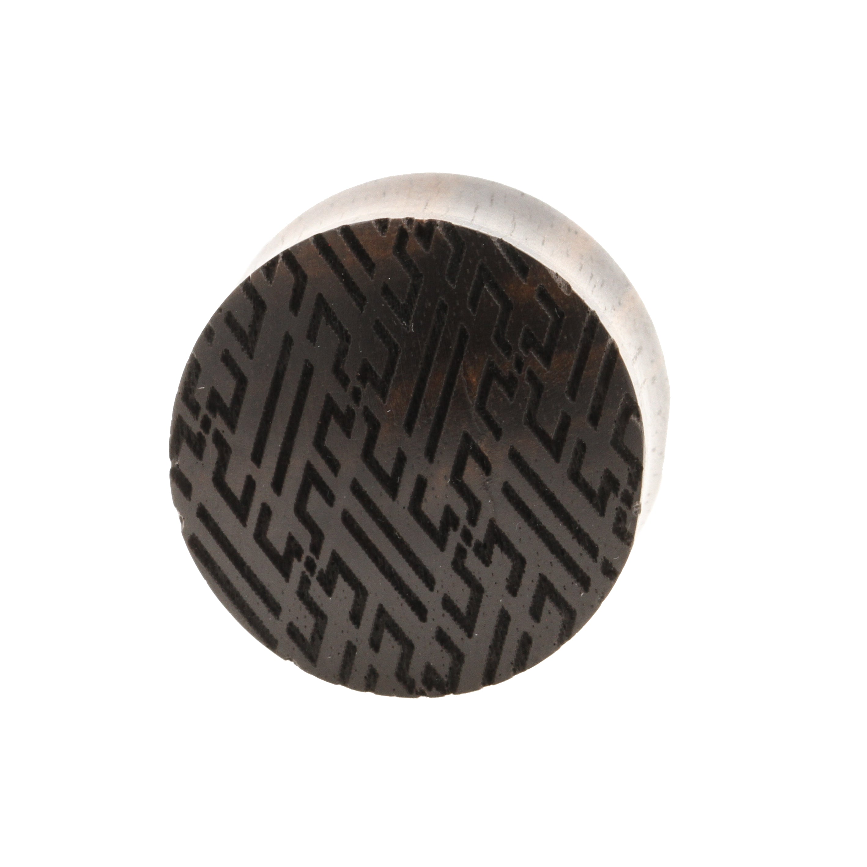 Houten Japanese Manji Pattern Plugs - Areng Zwart