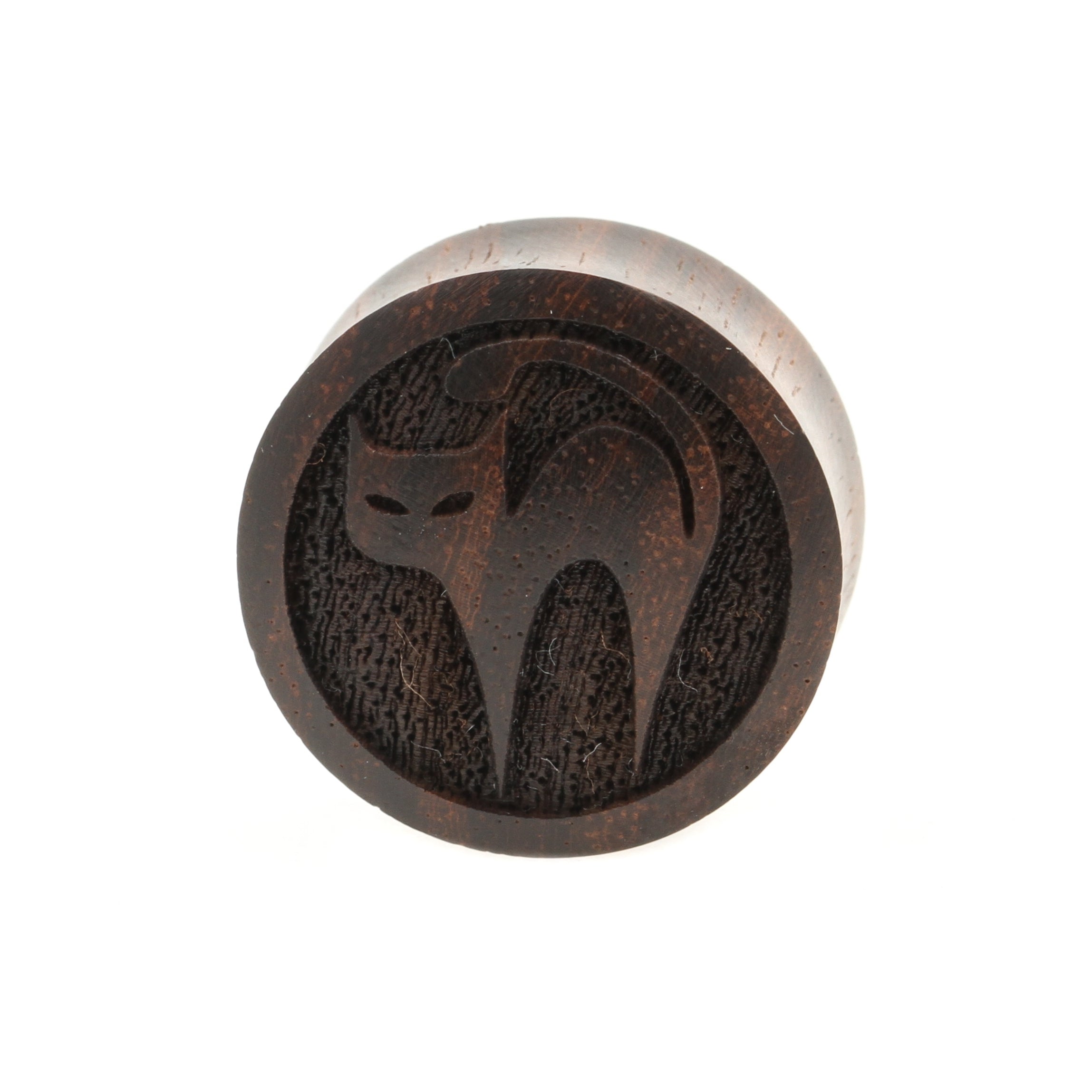 Houten Havana Brown Kattenplugs Donkerbruin