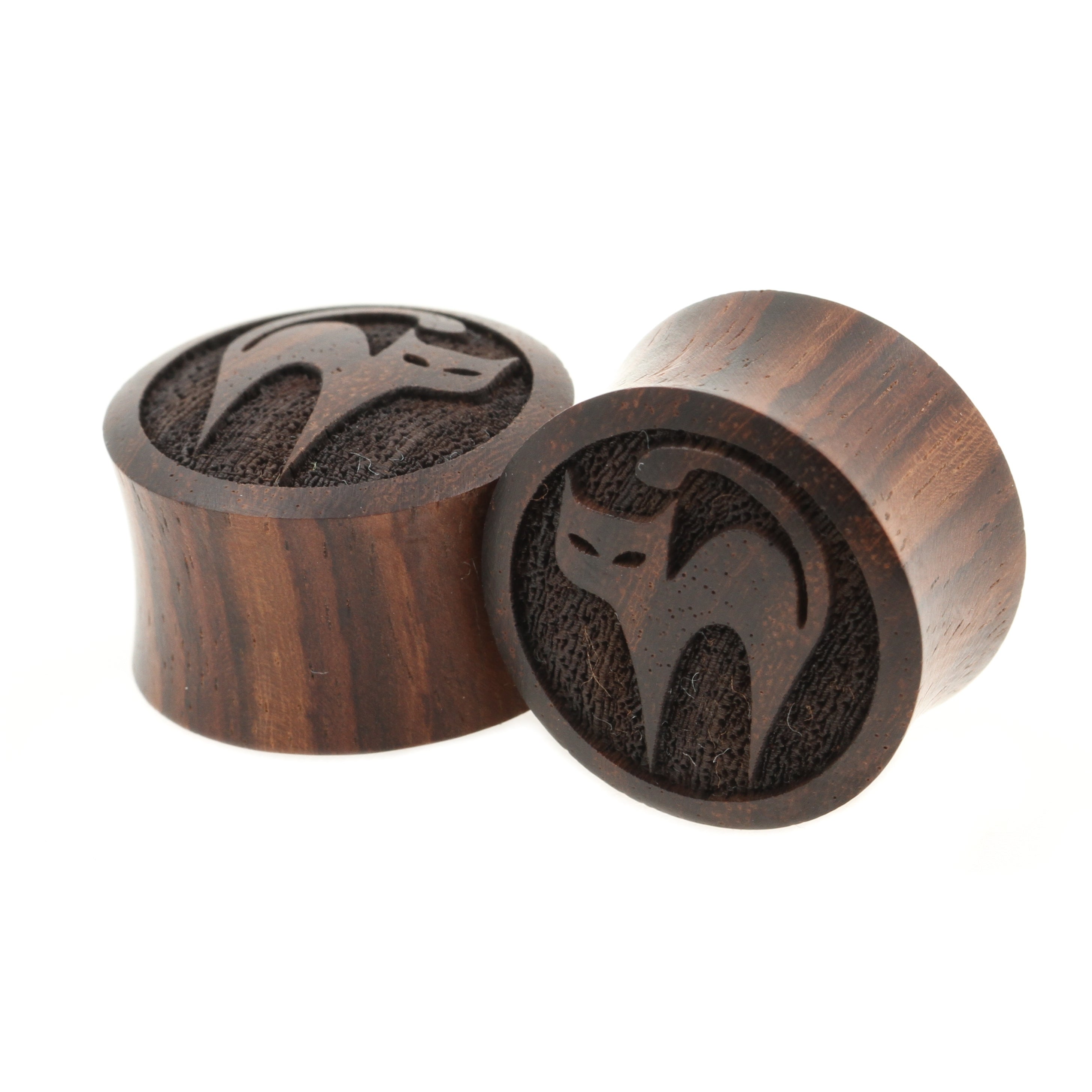 Houten Havana Brown Kattenplugs Donkerbruin