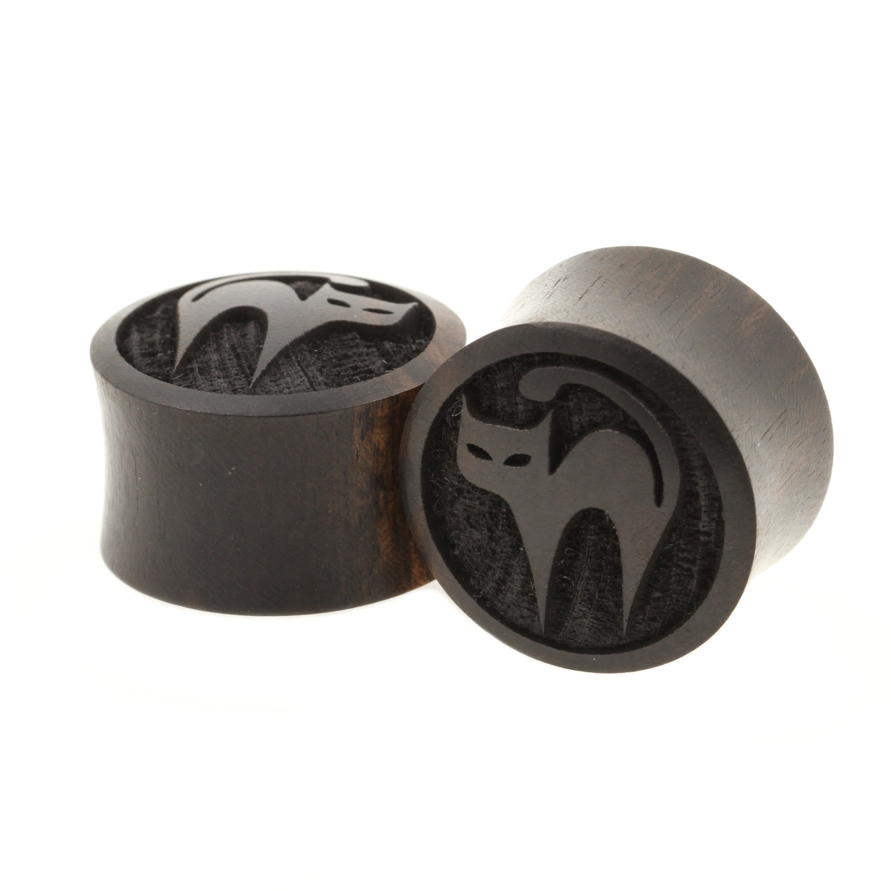 Houten Bombay Kattenplugs Zwart