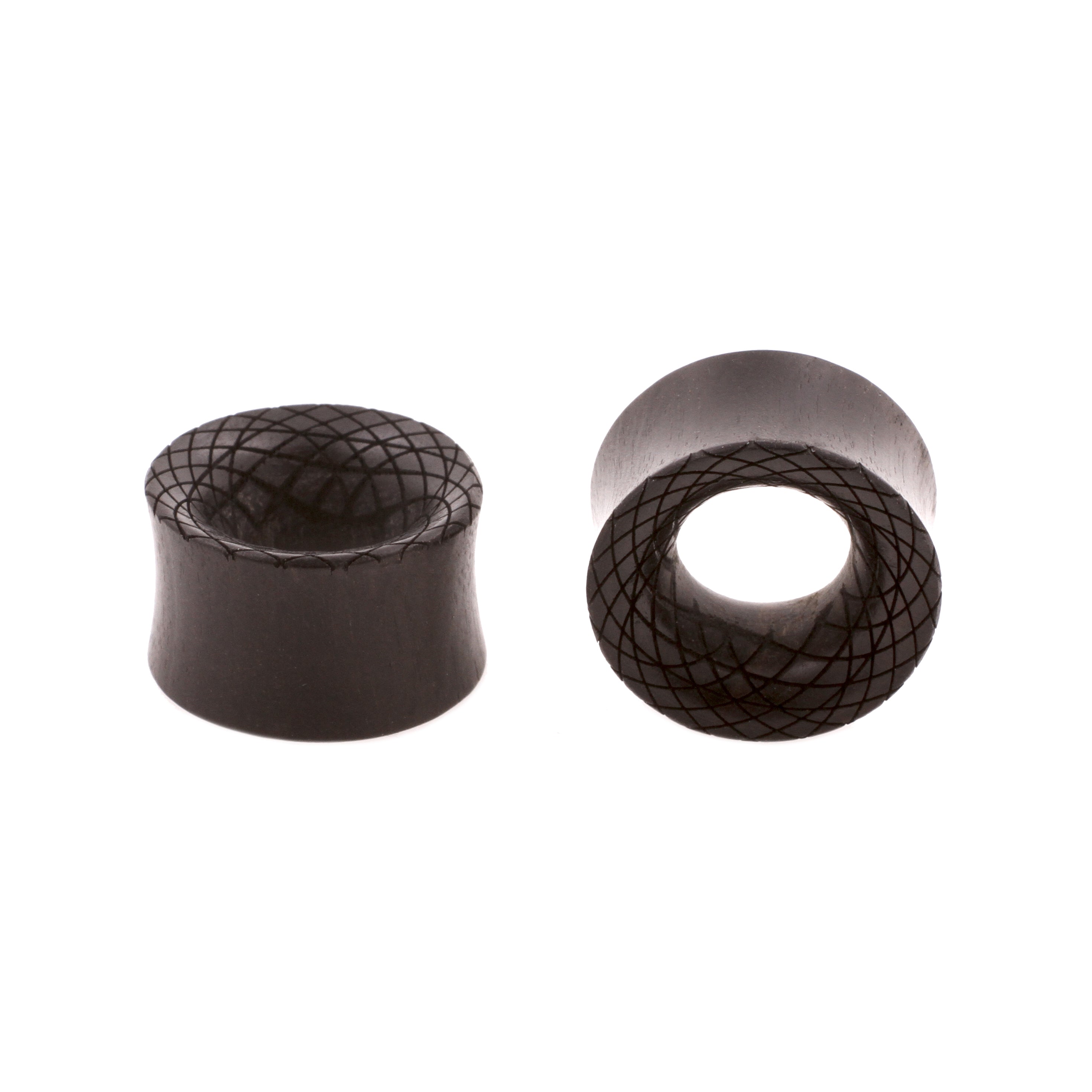 Wood Snakeskin Tunnels - Areng Black