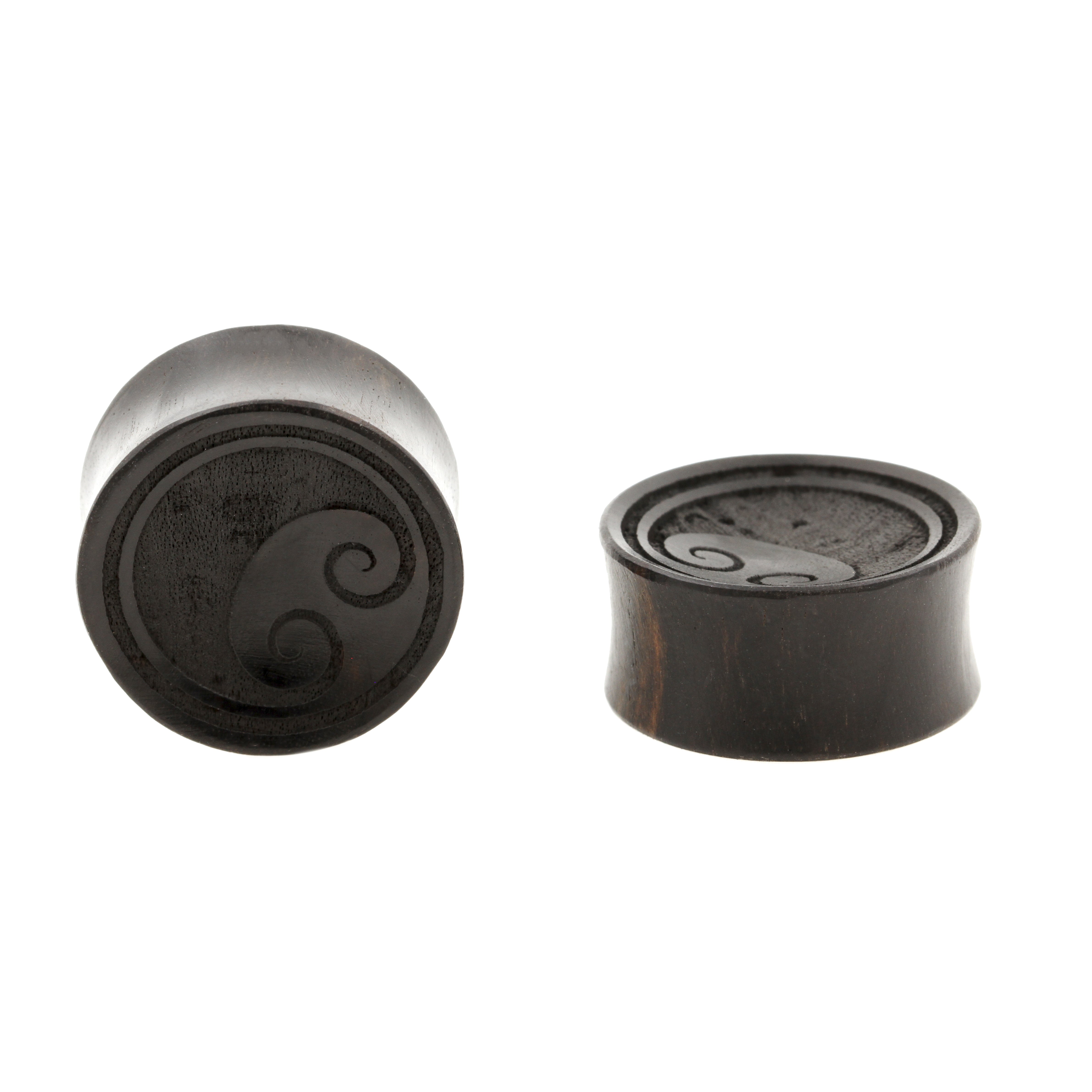 Houten Double Koru - Areng Zwart