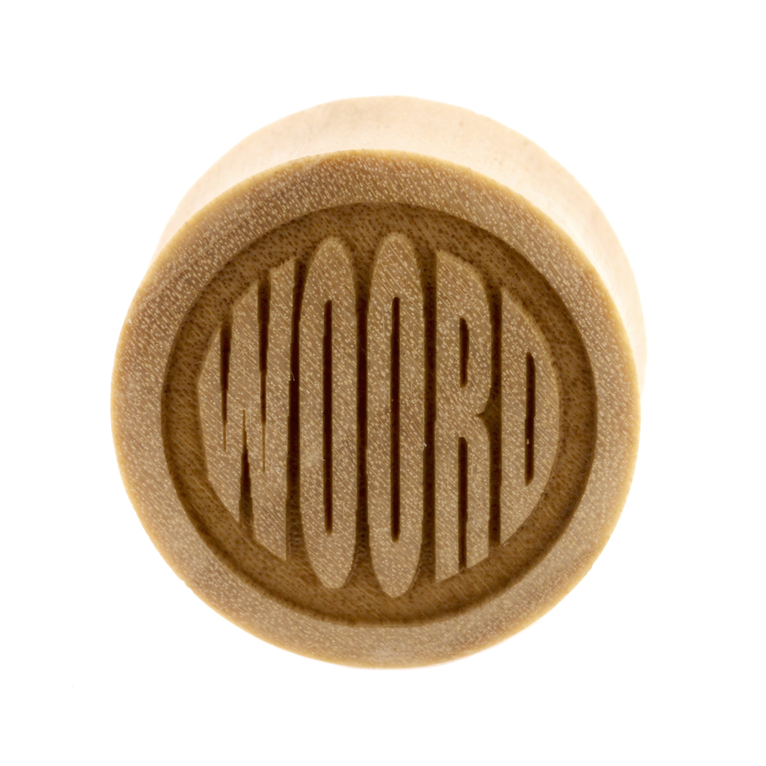 Houten Custom Woord Plugs - Crocodile Licht Bruin