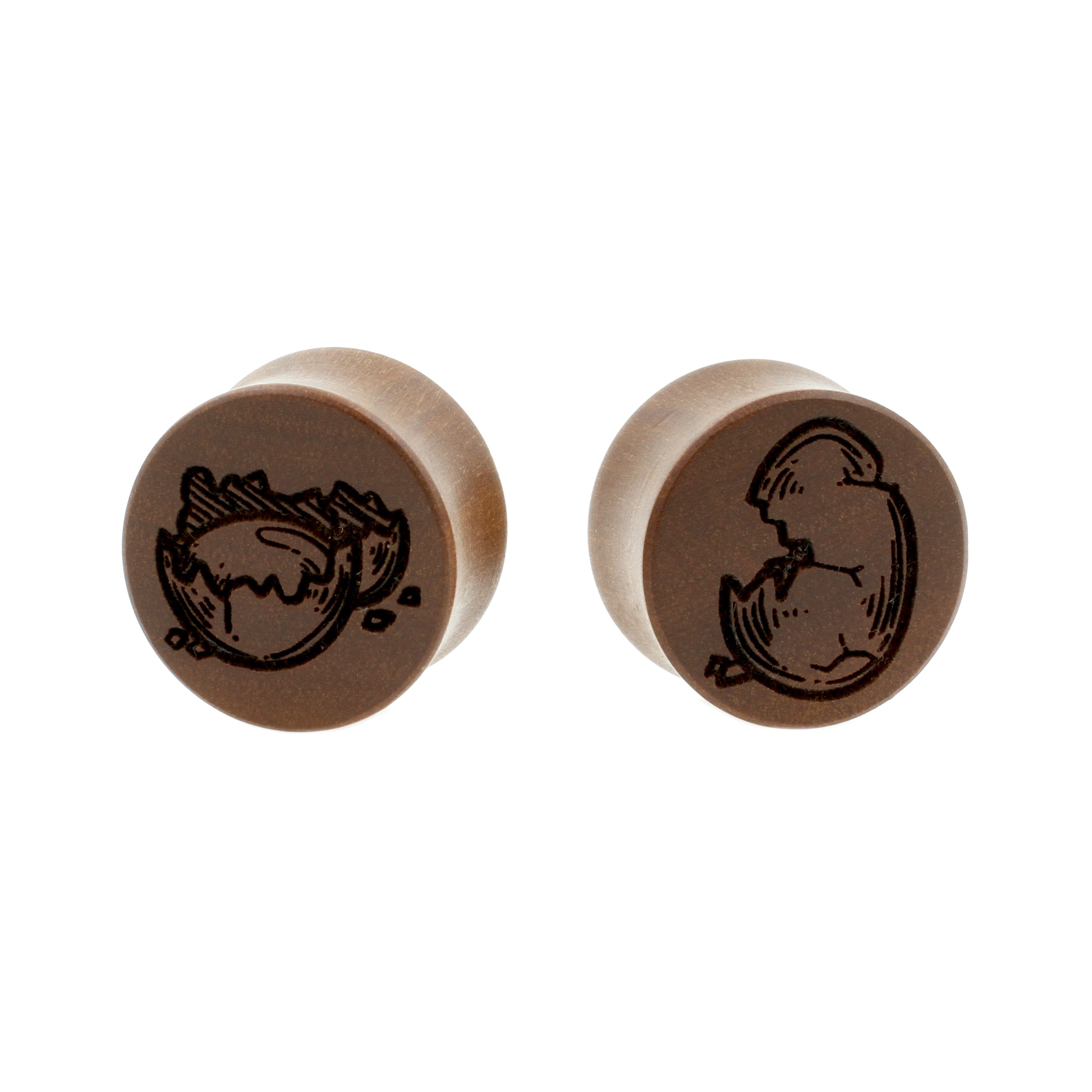 Houten Egg Plugs - Sawo Houten Roodbruin