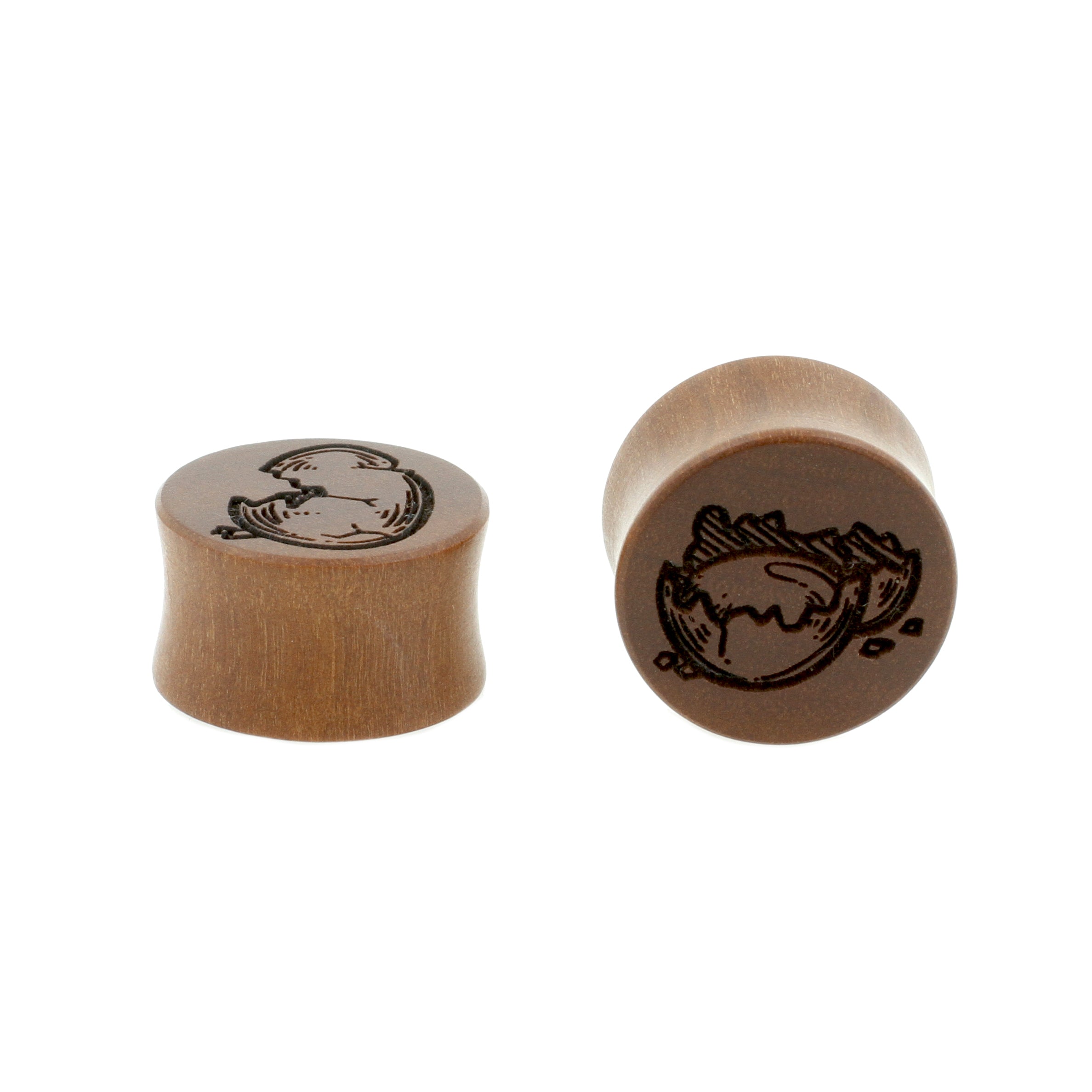 Houten Egg Plugs - Sawo Houten Roodbruin