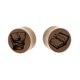Houten Book Plugs - Sawo Houten Roodbruin