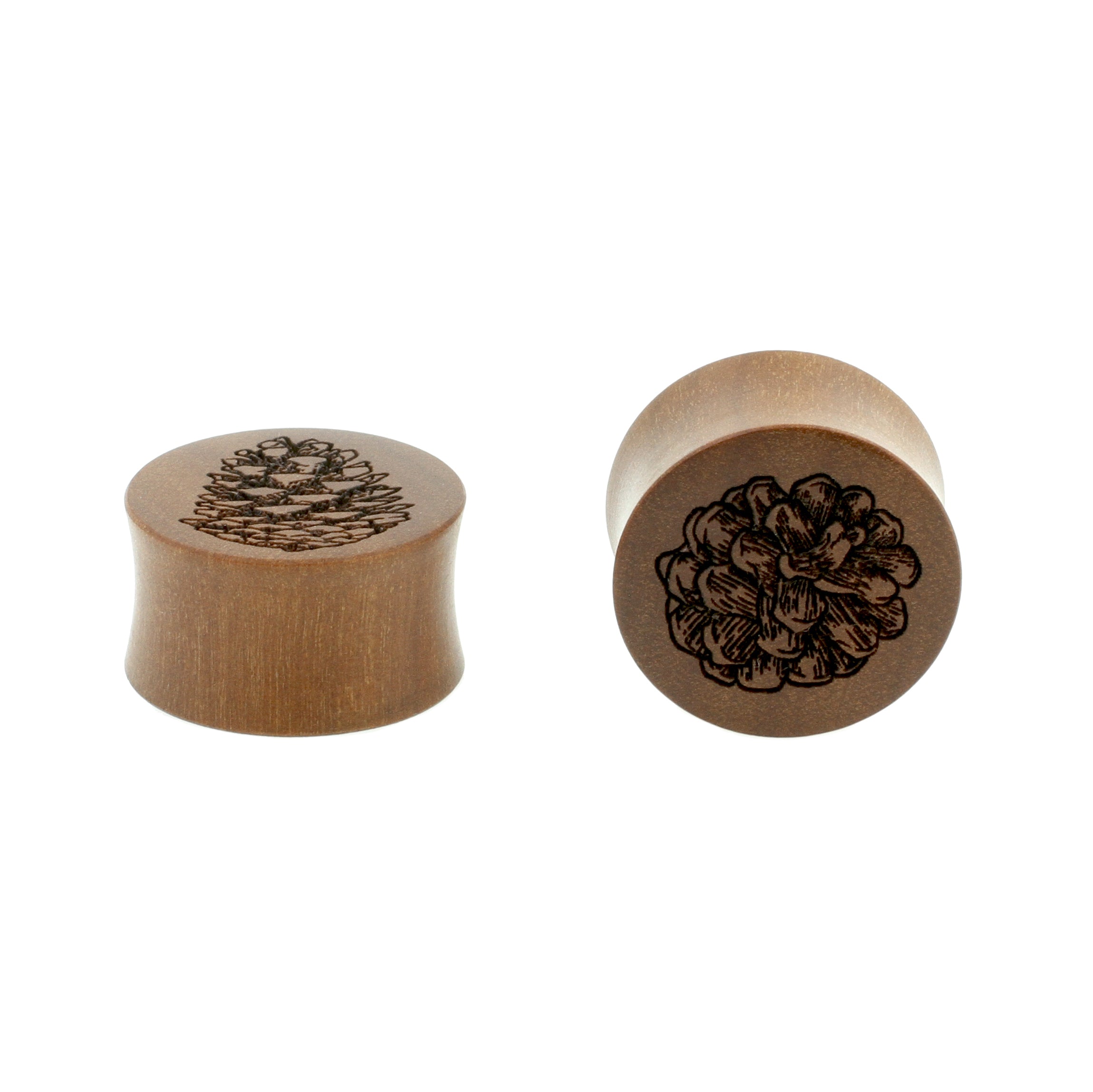 Houten Pinecone Plugs - Sawo Houten Roodbruin