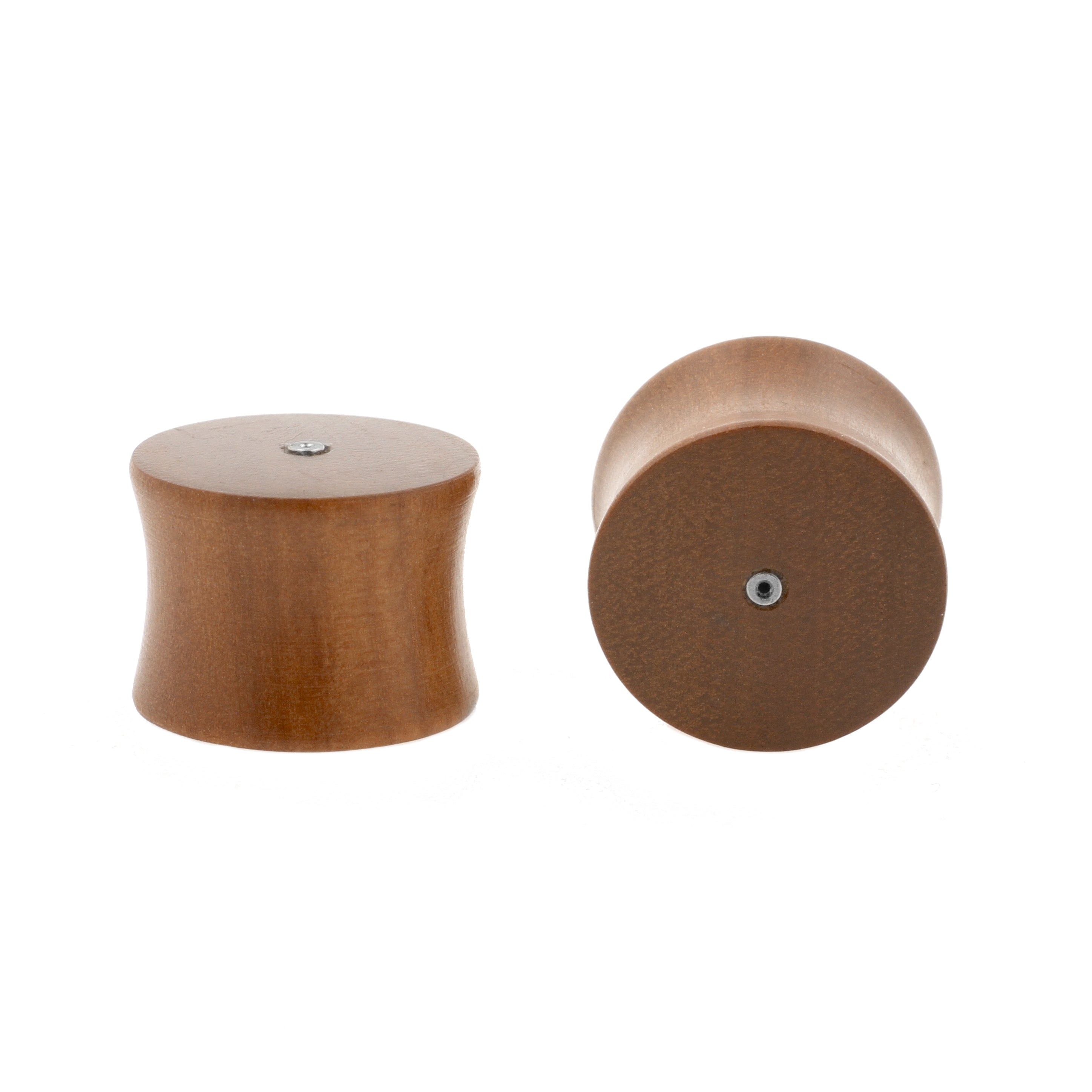 Houten Threadless Plugs - Sawo Houten Roodbruin