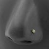 Gold Nose Stud With Gems - Flower