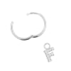 Alphabet Letter Earring - F