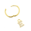 Alphabet Letter Earring - E