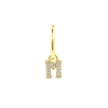 Alphabet Letter Earring - M