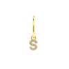 Alphabet Letter Earring - S