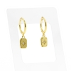 Ear Hoops - Zirkonia Square