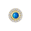 Gold Vintage Opal Zirconia - Round