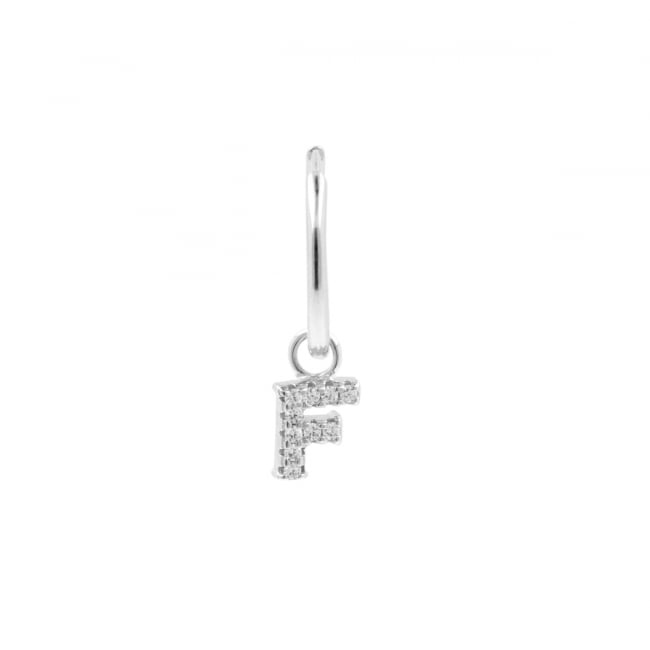 Alphabet Letter Earring - F