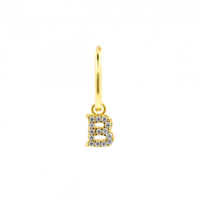 Alphabet Letter Earring - B