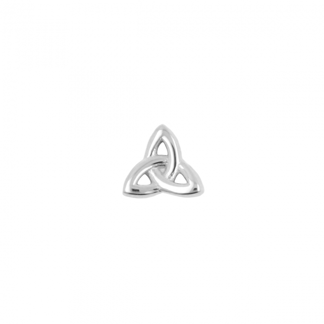 White Gold Triquetra - Threadless