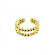 Ear Cuff - Dotted Double Ring